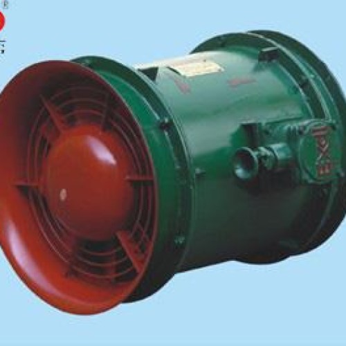 Mine explosion-roof forced axial flow ventilation fan